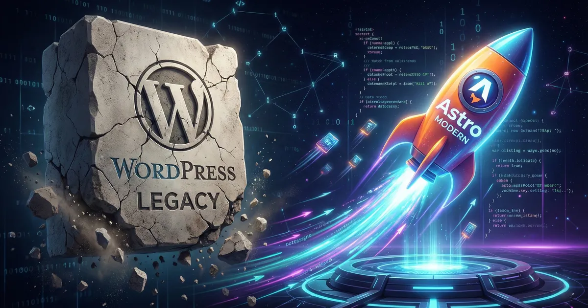 Selamat Tinggal WordPress, Hello Astro & Tailwind!